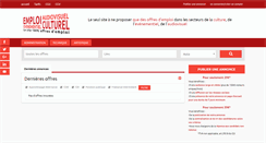 Desktop Screenshot of emploiculturel.net