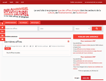 Tablet Screenshot of emploiculturel.net